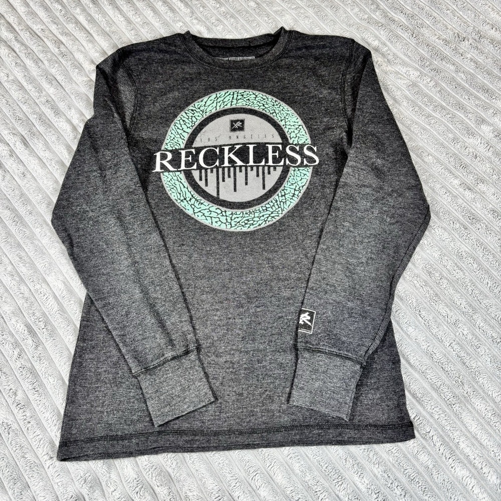 Young & Reckless Los Angeles Long Sleeve Shirt Gray medium Y&R Streetwear
